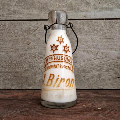 Ancienne bouteille de lait « J. Birons » Paris