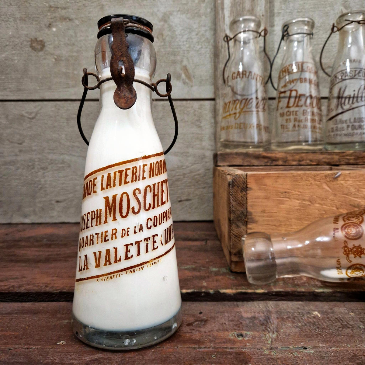 Bouteille de lait « Grande Laiterie Normande », Début XXe