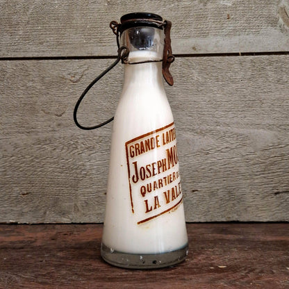 Bouteille de lait « Grande Laiterie Normande », Début XXe