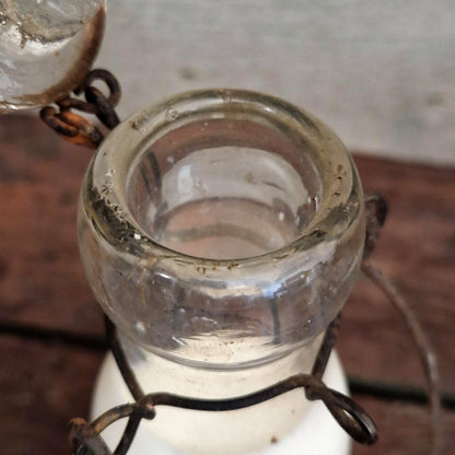 Bouteille de lait ancienne « R. Besse », Arpajon