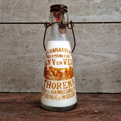 "Thorens – Magny-en-Vexin" milk bottle, early 20th century