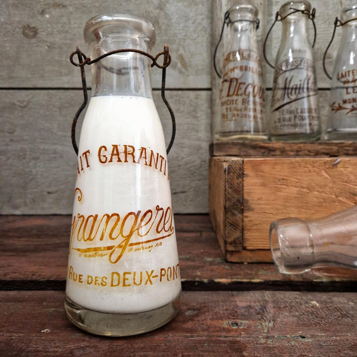Ancienne bouteille Laiterie « Grangerel », Paris