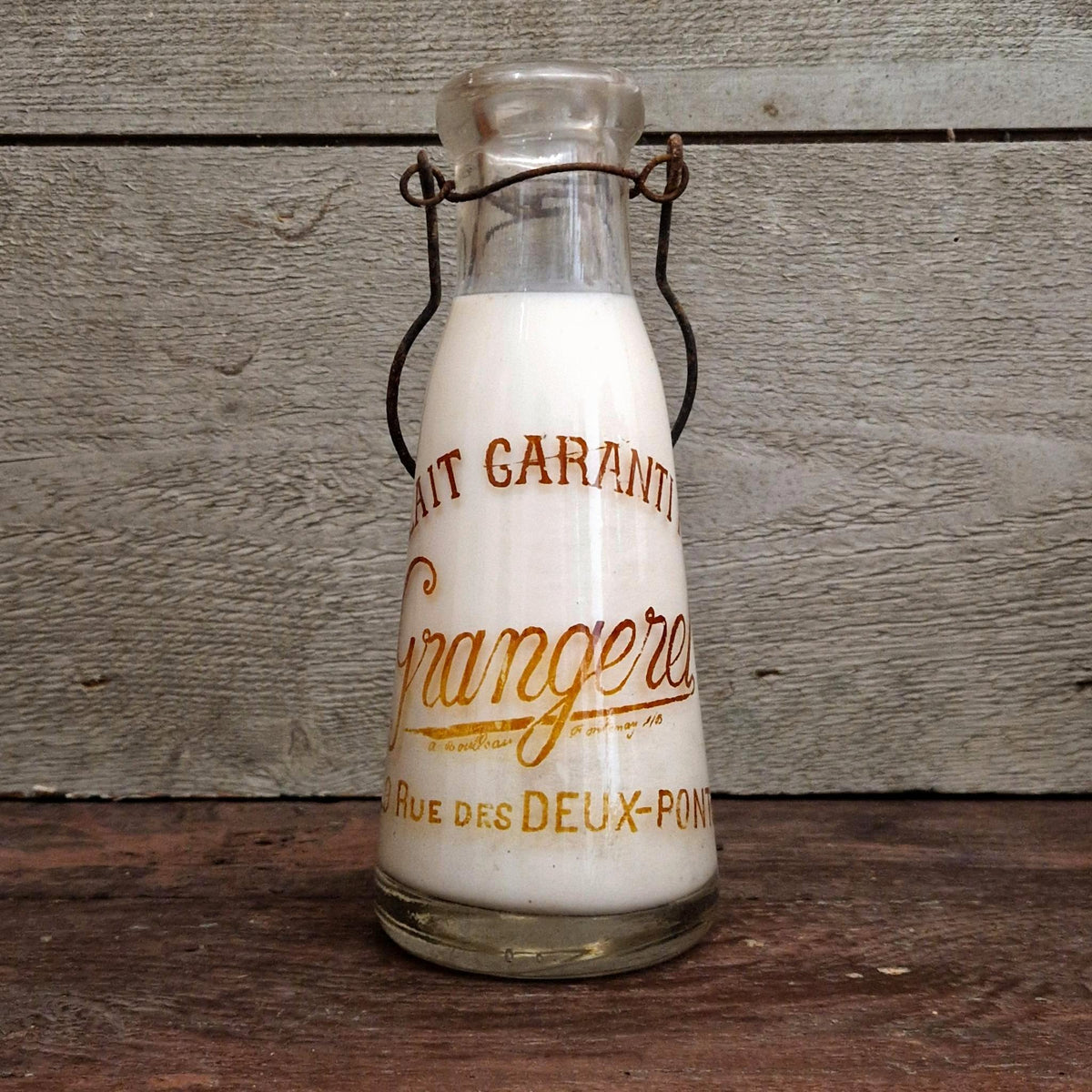 Ancienne bouteille Laiterie « Grangerel », Paris