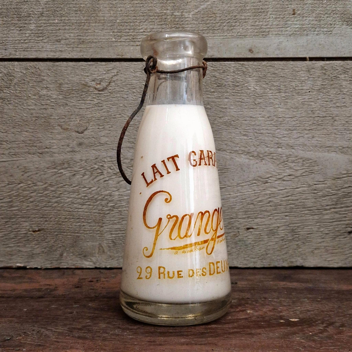 Ancienne bouteille Laiterie « Grangerel », Paris