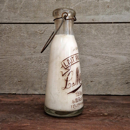 Bouteille de lait « L. Maillet, Partis » - Début XXe