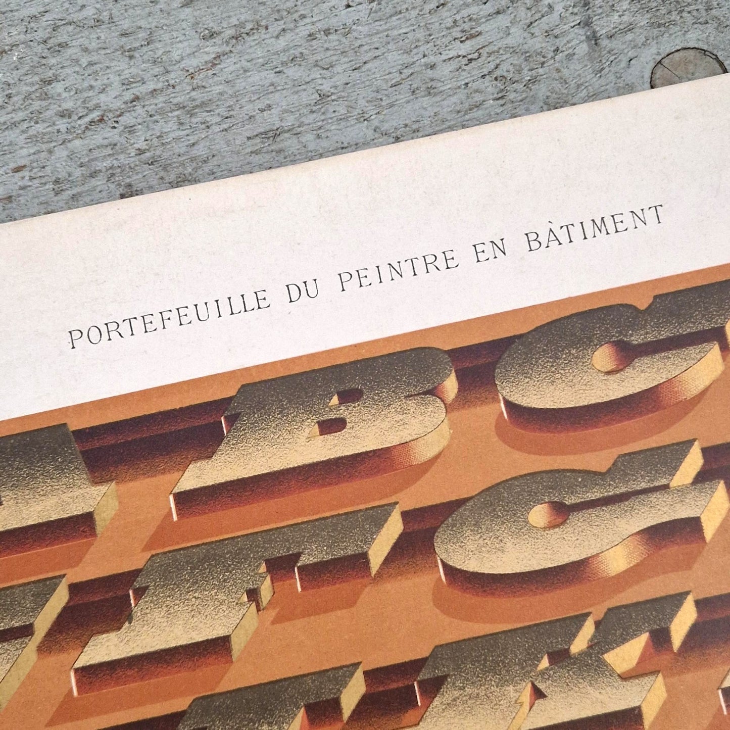 Alphabet "Lettres monstres perspective" - Vers 1900