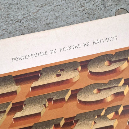 Alphabet "Lettres monstres perspective" - Vers 1900