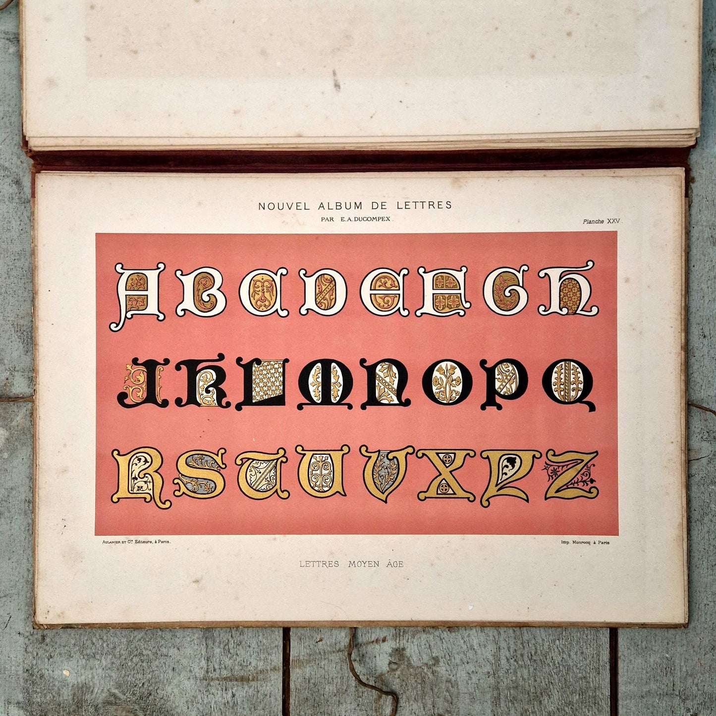 « Modèles de lettres pour peintre » - Ducompex, ca 1885