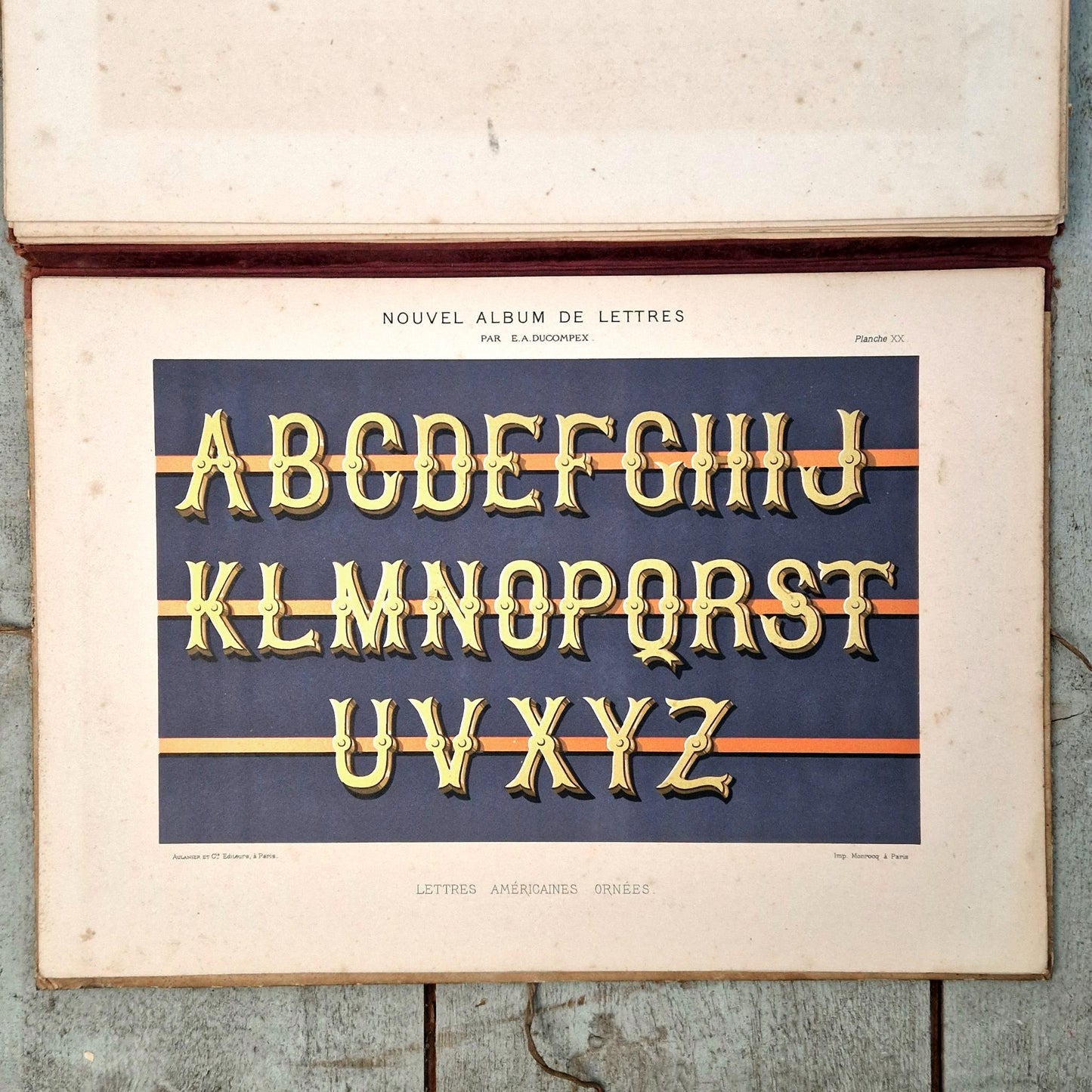 « Modèles de lettres pour peintre » - Ducompex, ca 1885
