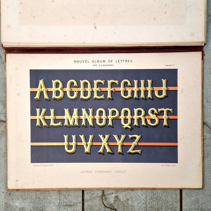 « Modèles de lettres pour peintre » - Ducompex, ca 1885