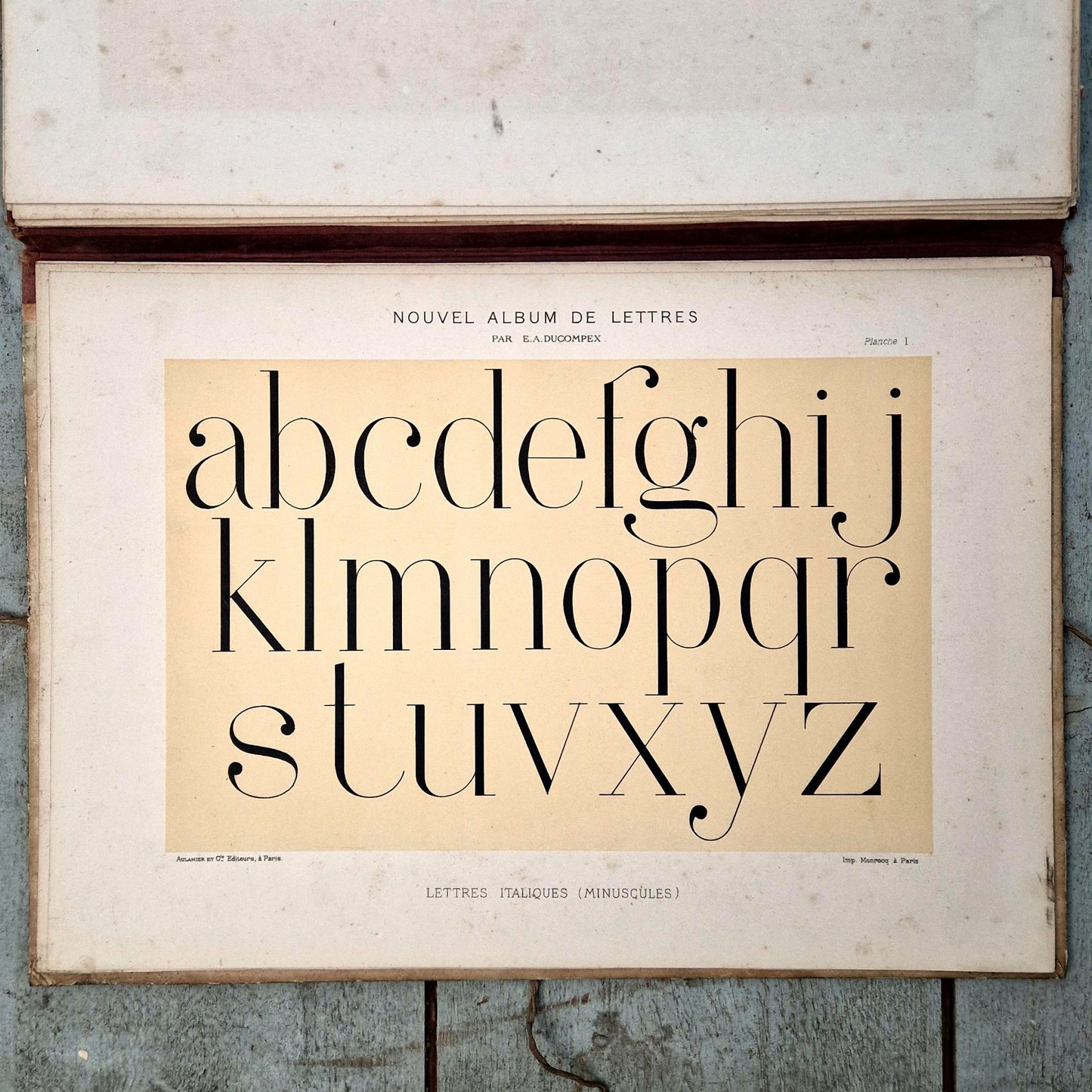 « Modèles de lettres pour peintre » - Ducompex, ca 1885
