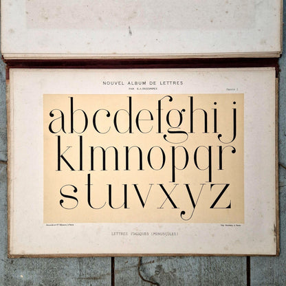 « Modèles de lettres pour peintre » - Ducompex, ca 1885