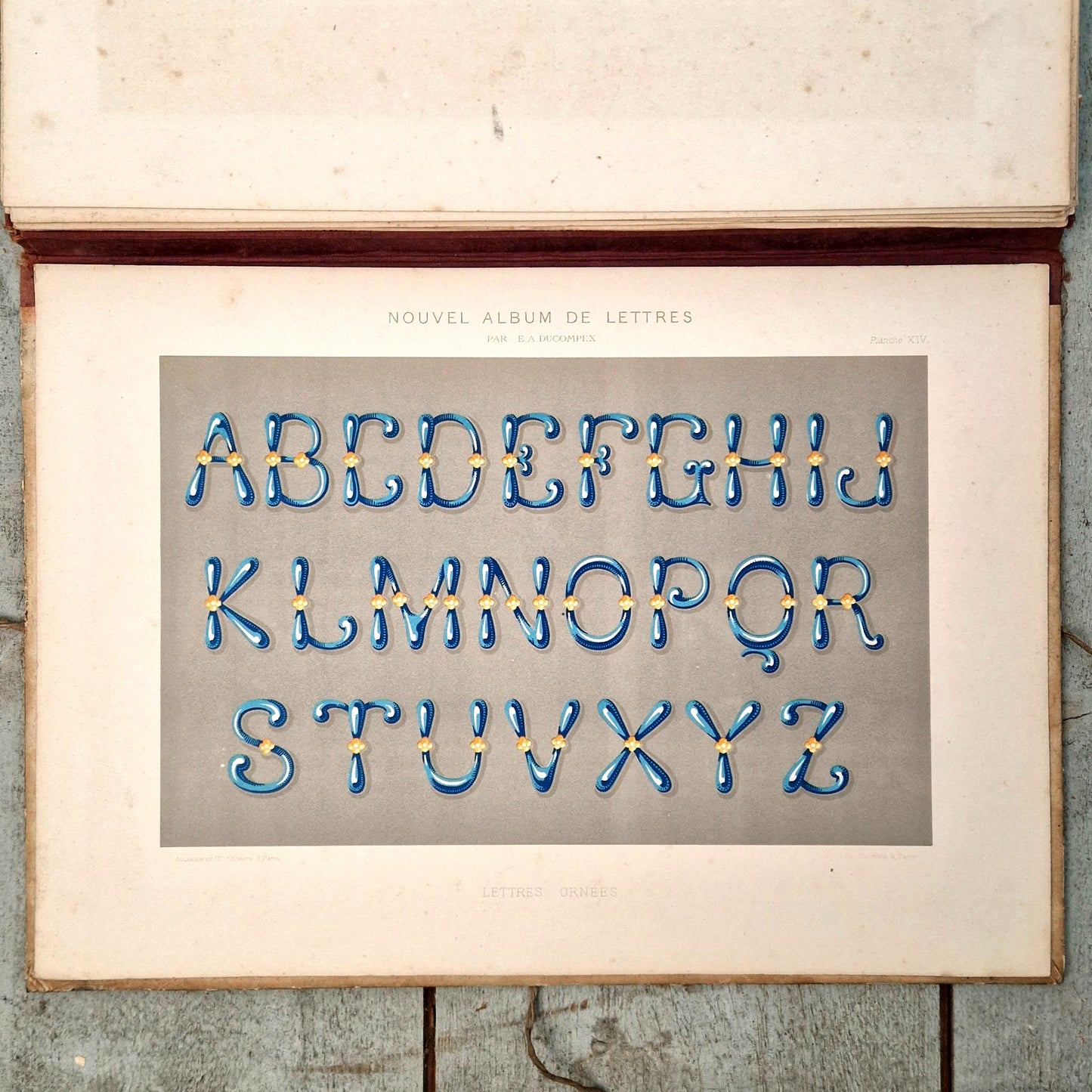 « Modèles de lettres pour peintre » - Ducompex, ca 1885