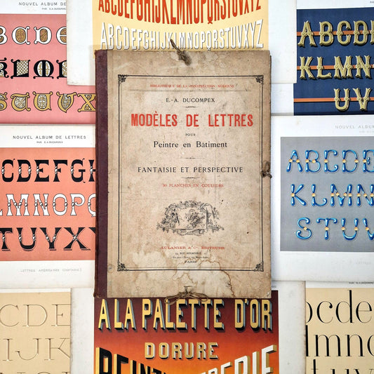 « Modèles de lettres pour peintre » - Ducompex, ca 1885