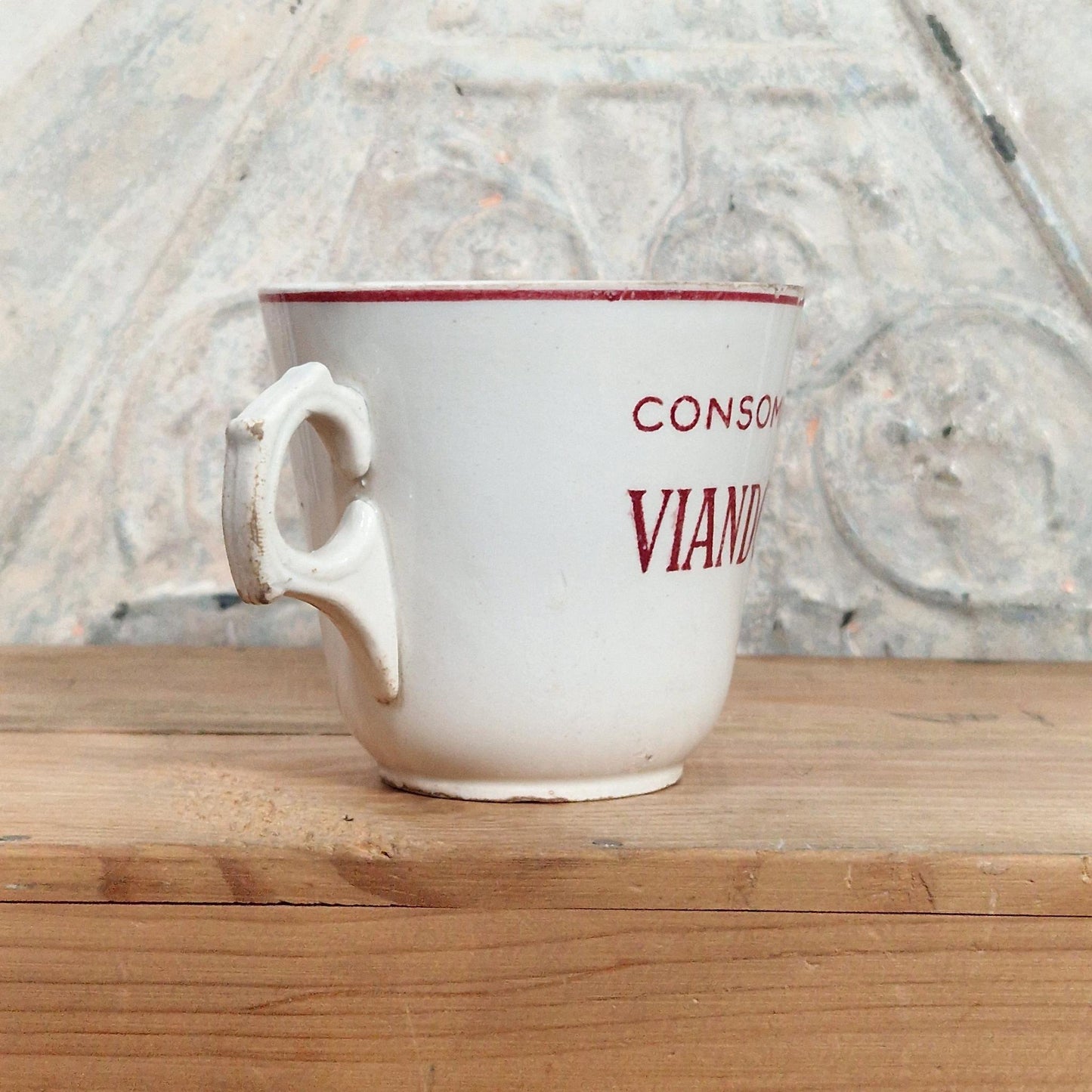 Tasse « Consommé Viandox » - Sarreguemines, 1925-1930
