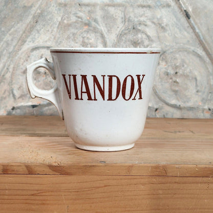 "Viandox" advertising cup - Sarreguemines, circa 1930