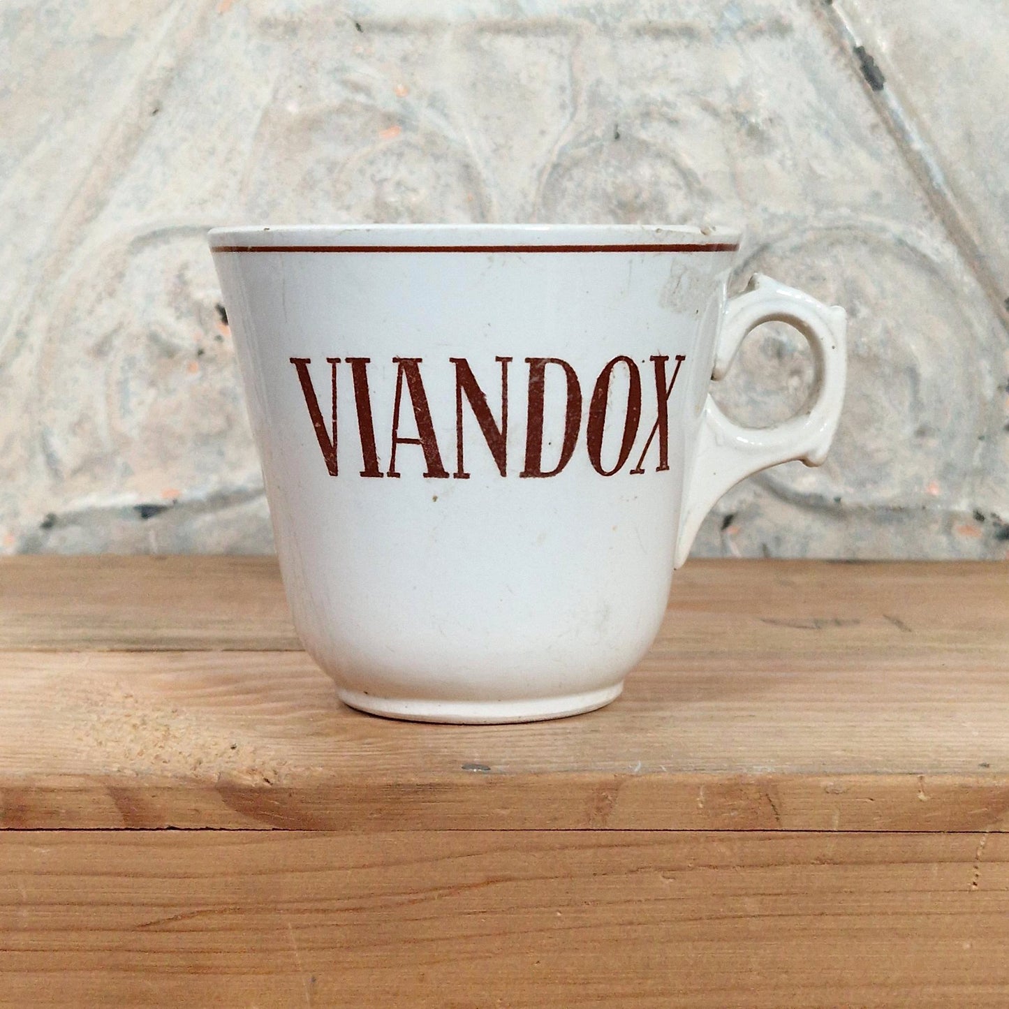 "Viandox" advertising cup - Sarreguemines, circa 1930