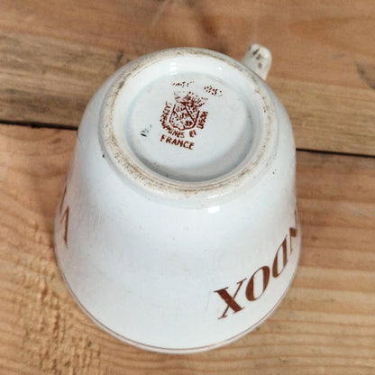"Viandox" advertising cup - Sarreguemines, circa 1930
