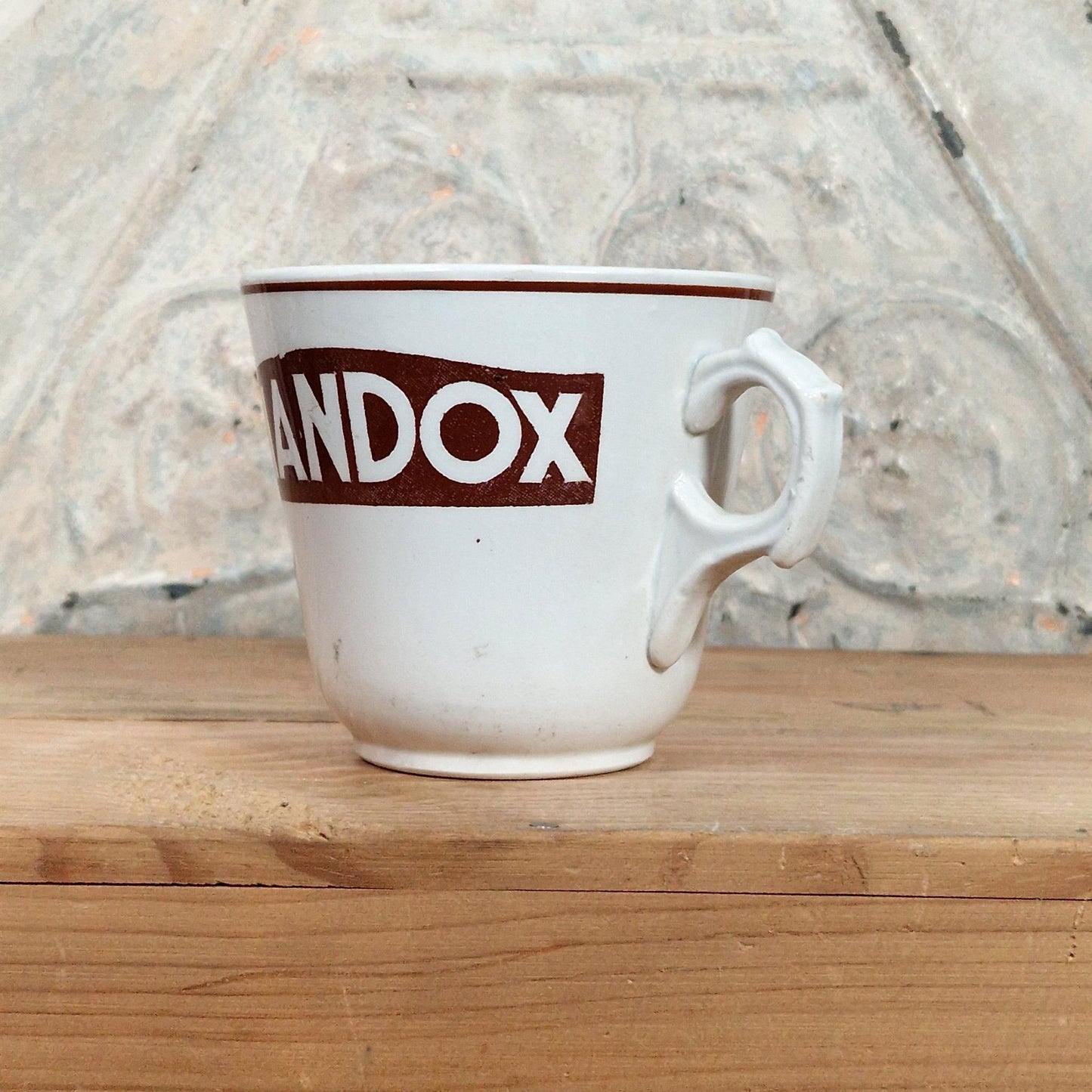 "Viandox" advertising cup - Sarreguemines, circa 1930-1935