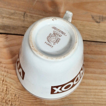 "Viandox" advertising cup - Sarreguemines, circa 1930-1935