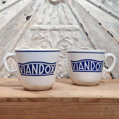 Lot de 4 tasses publicitaires « VIANDOX »