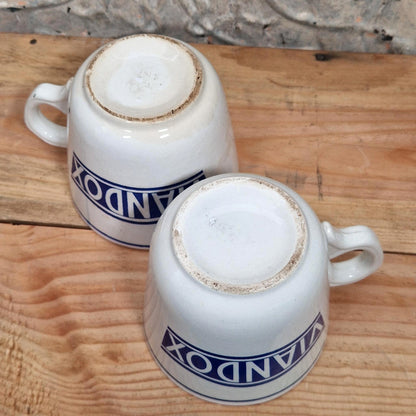 Lot de 4 tasses publicitaires « VIANDOX »