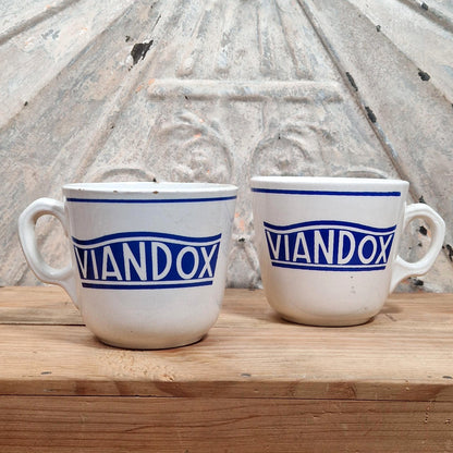 Lot de 4 tasses publicitaires « VIANDOX »