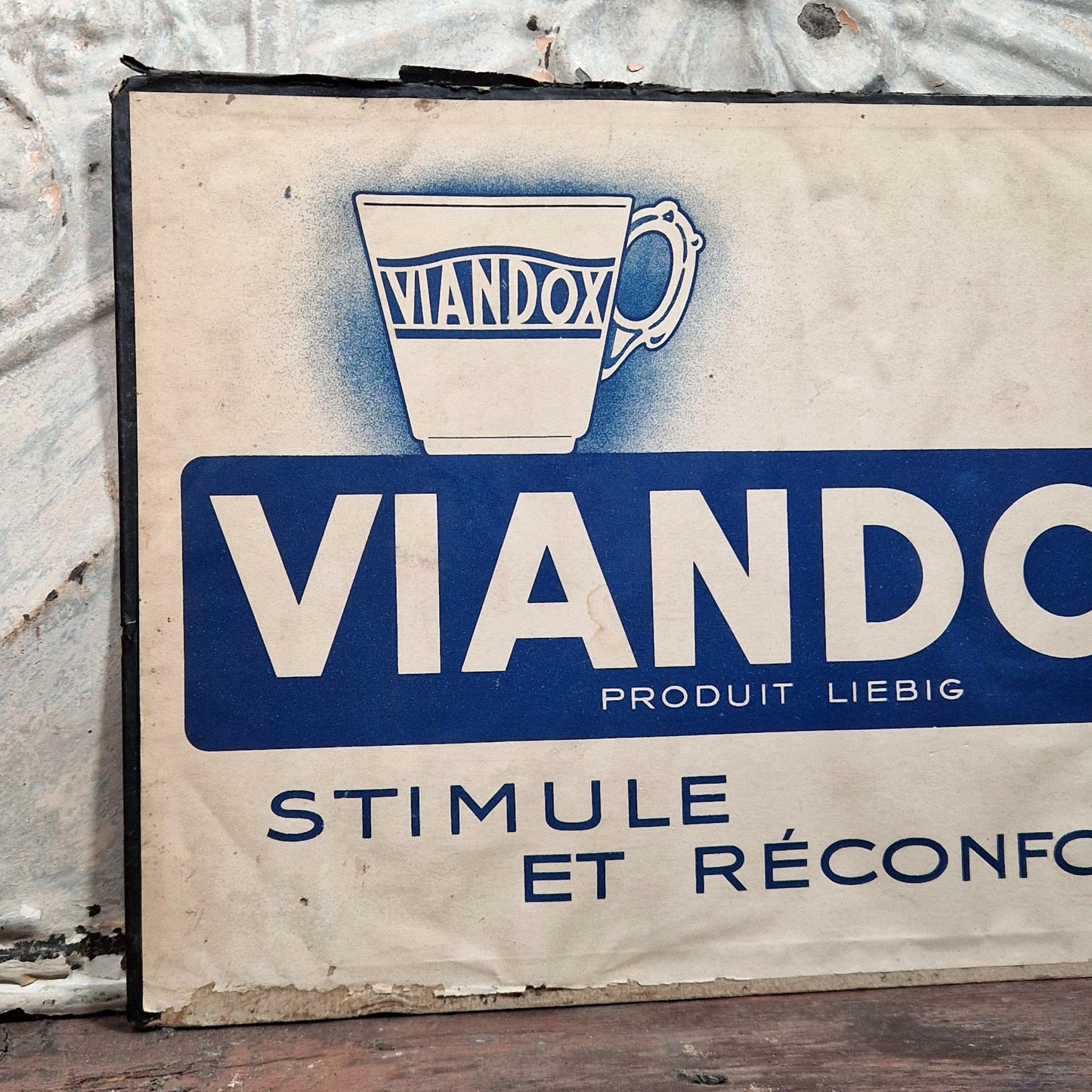 Carton pub « VIANDOX Stimule et réconforte », Vers 1950