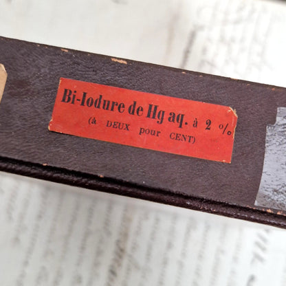 Rare boite complète « Ampoules Bi-Iodure de Hg - POISON »