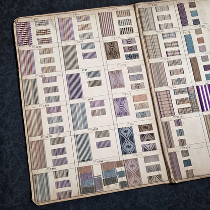 Échantillonnier textile dépliant - 4 pages ~280 modèles