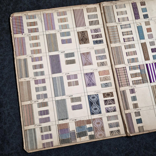 Échantillonnier textile dépliant - 4 pages ~280 modèles