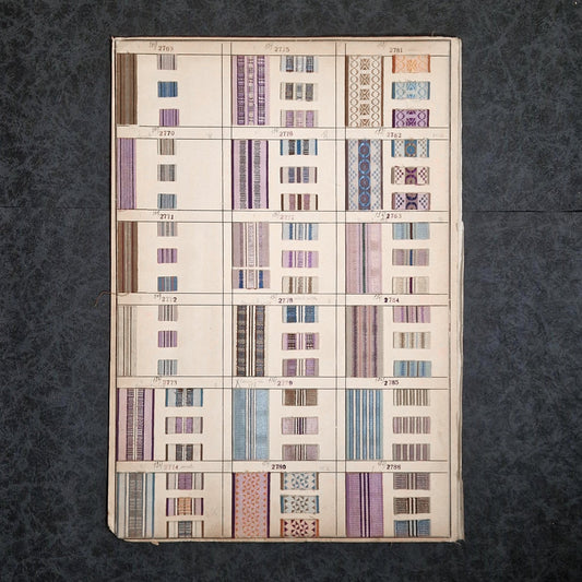 Nuancier d'environ 160 échantillons de tissus