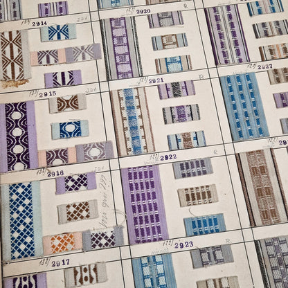 Planche textile double face - environ 150 échantillons