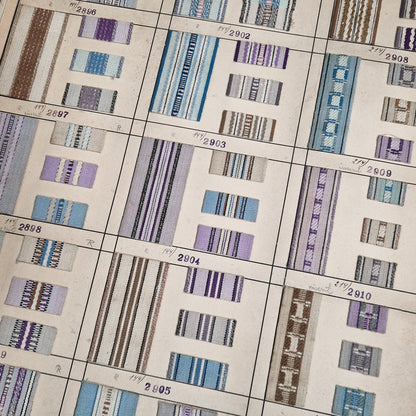 Planche textile double face - environ 150 échantillons