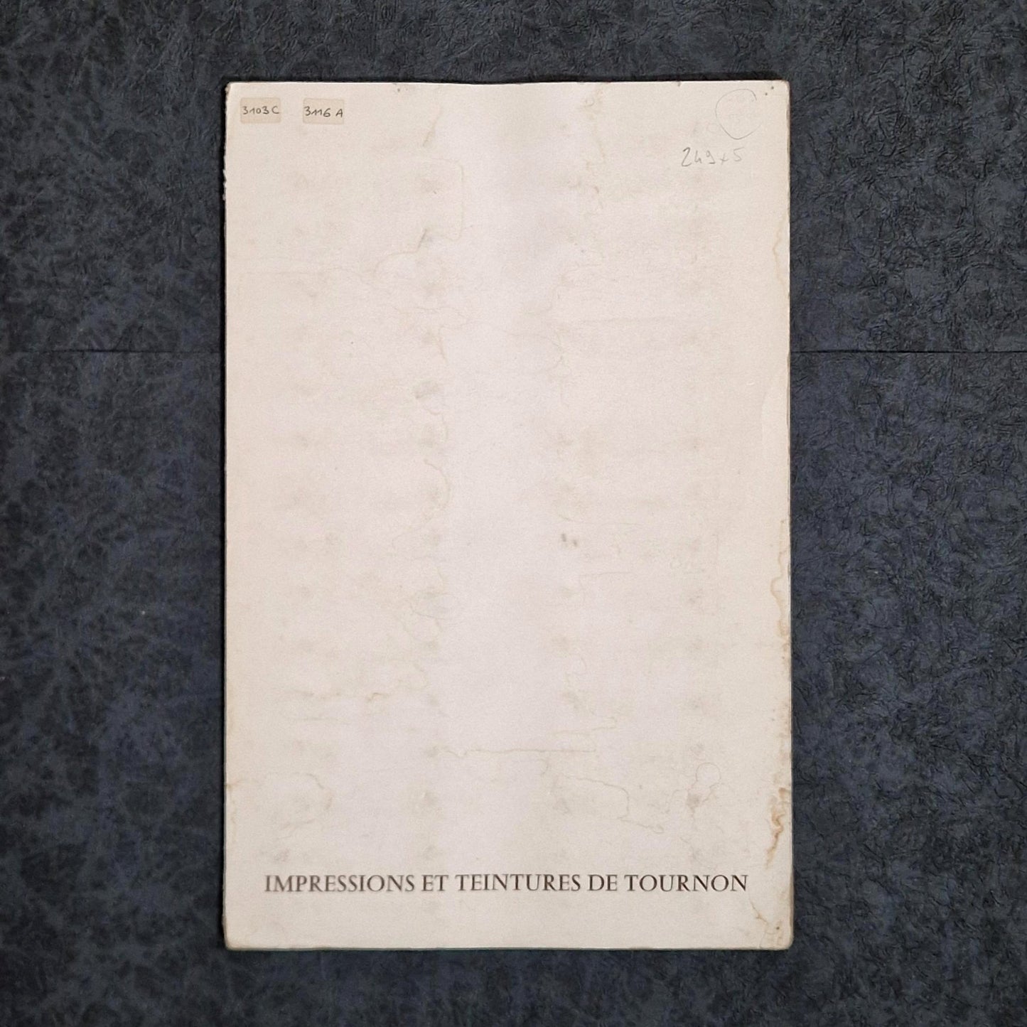 Nuancier textile « Teintures de Tournon », Verts et ocres