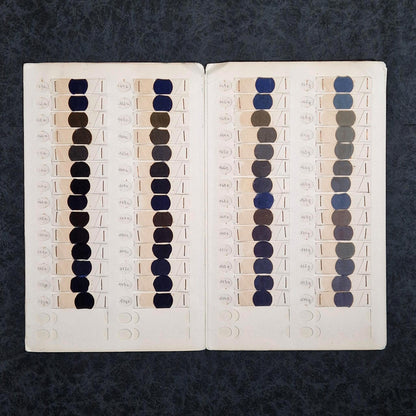 Nuancier textile ancien « Bianchini », soierie lyonnaise