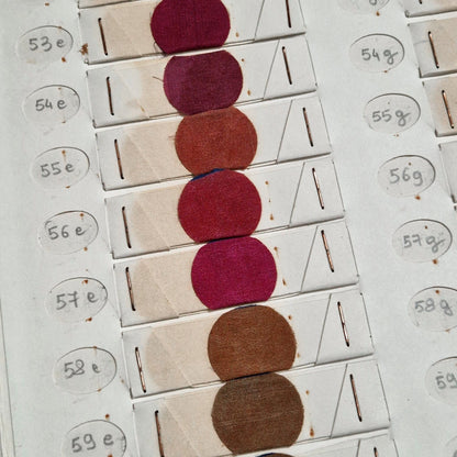 "Bianchini" textile color chart, dye samples - Lyon