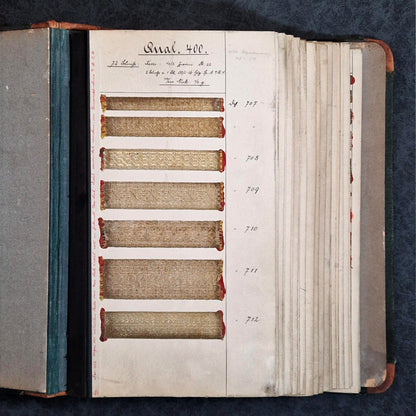 Grand album de passementerie ancienne, Vers 1900
