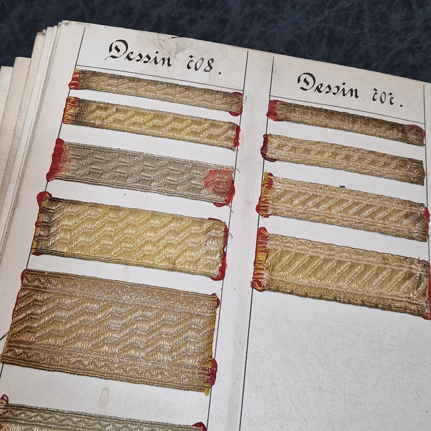 Grand album de passementerie ancienne, Vers 1900