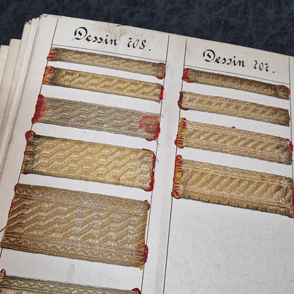Grand album de passementerie ancienne, Vers 1900