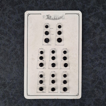 Échantillons de boutons - « Paris Élégance », Vers 1900