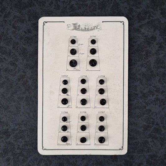 Échantillons de boutons - « Paris Élégance », Vers 1900