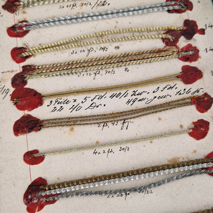 19th-century passementerie - Twisted fine cords