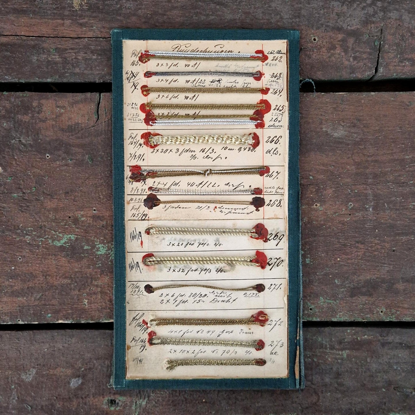 19th-century trim sample board