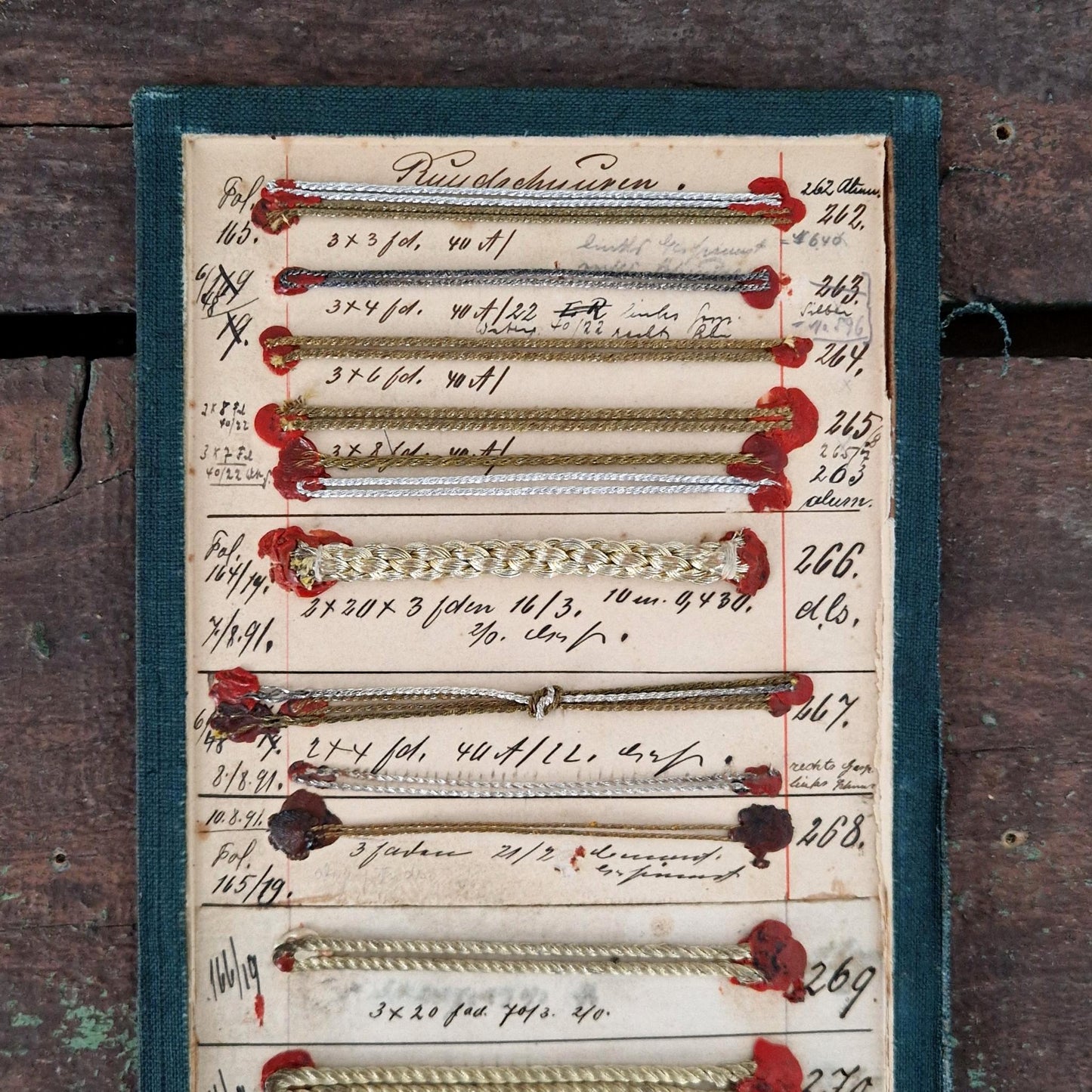 19th-century trim sample board