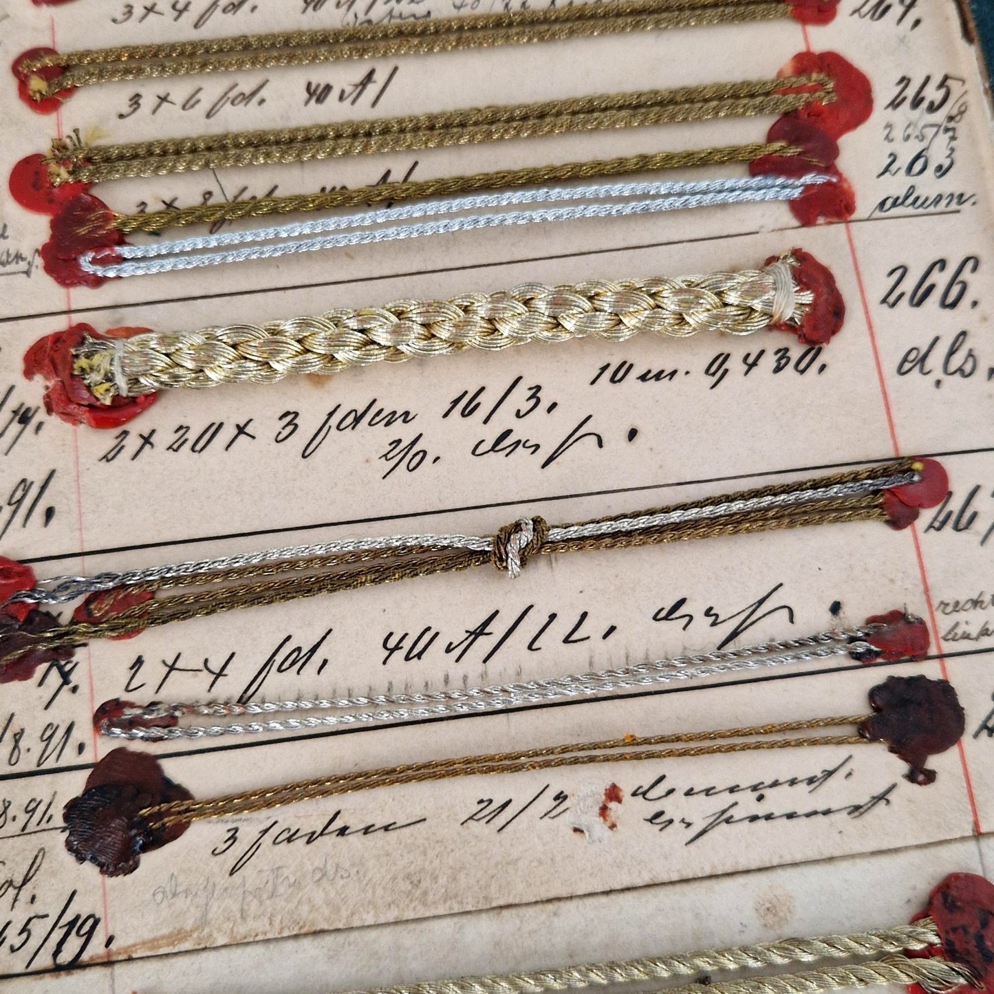 19th-century trim sample board