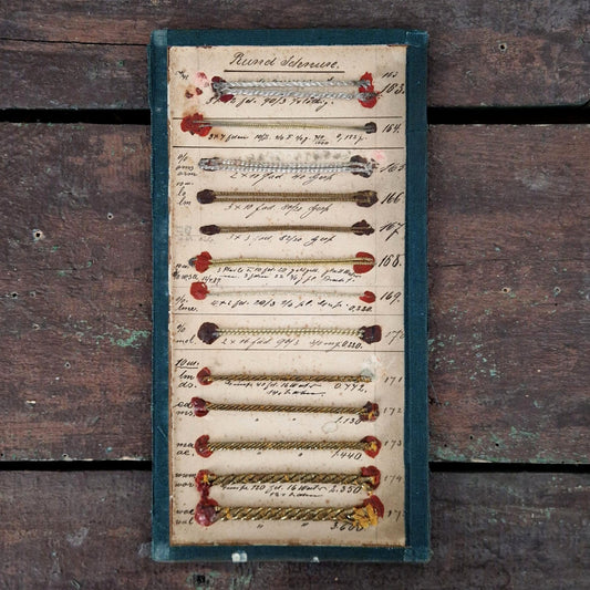 Ancienne planche de passementerie, XIXe