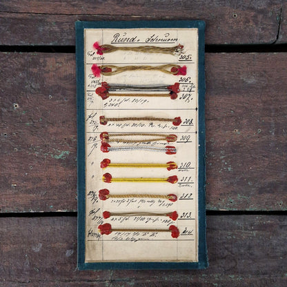 Ancienne planche d'échantillons « Cordonnets ronds »