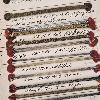 Antique trimmings - assorted metallic cords