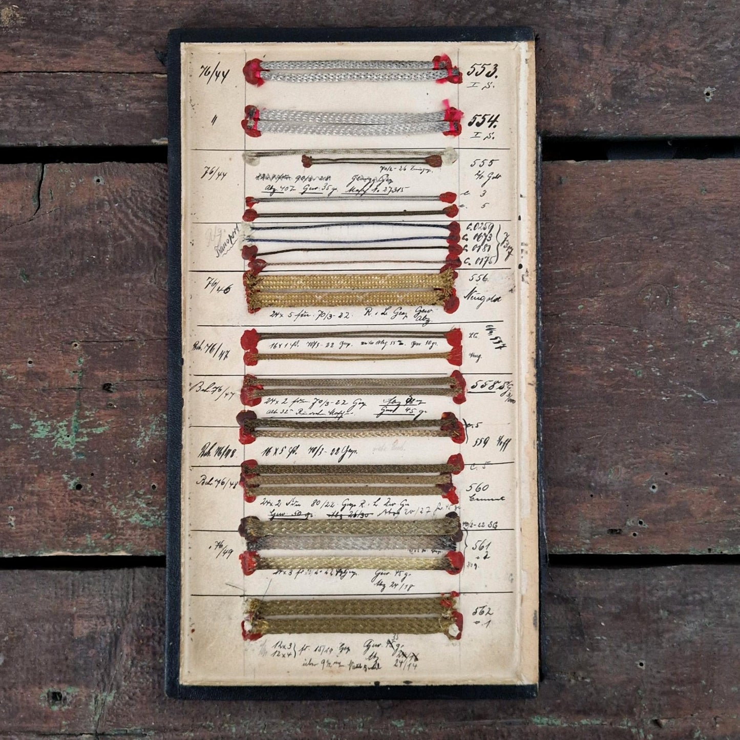 Trim sample board, 19th century